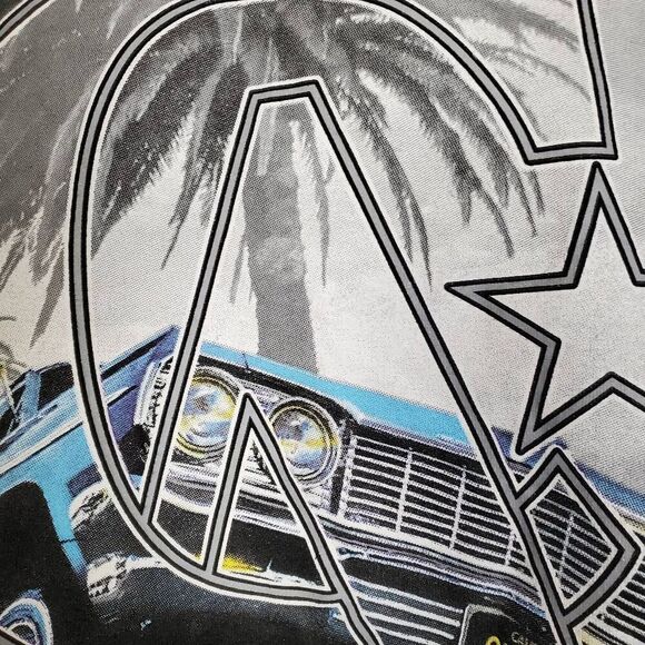 Pro Club Los Angeles Dodgers Men’s L Heavyweight Tee Black/Grey - Picture 3 of 8